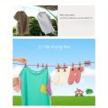 Stretchable Long Elastic Cloth Drying Rope With 12 Metal Clips Hangers Portable Clothes line for Travel/Home Small Places. 