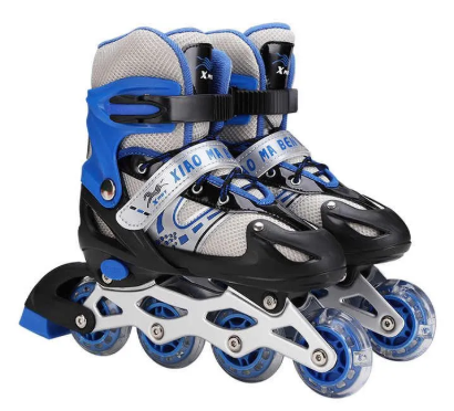Adjustable Inline Roller Skating Shoes For Kids & Adults  Lightweight 4 Wheel Skates With Safety Buckle & Comfort Fit