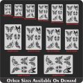 6 Different butterflly reusable stencil for wall decoration, Furniture , Canvas DIY Home decoration by imart Stencils. 
