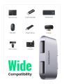 UGREEN USB C HUB Ultra Mini USB Type C HUB to HDMI 4K USB 3.1 10Gbps USB HUB For Macbook Pro Air Cable Free USB HUB. 