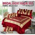 14 pieces bridal fancy vicky razai set export quality. 