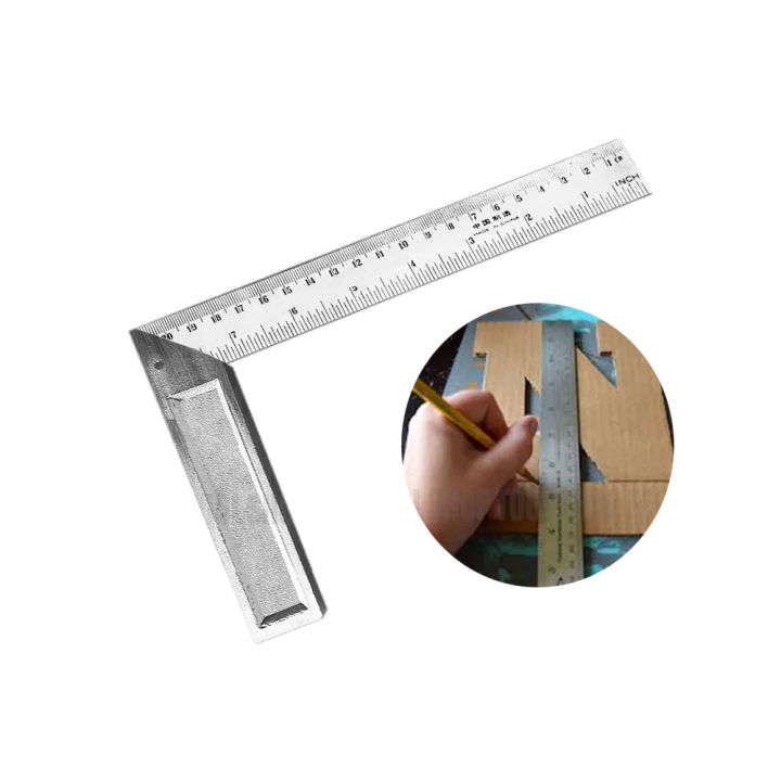 Try Square Inch 20cm/8 inch Metal Engineers Try Square Set Measurement Tool Right Angle ...