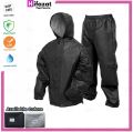 100% Waterproof Rain Suit ( With Trouser ) By Hifazat  - Enjoy Rainy Season - Lite Rain Suit Used While Riding Motorcycle Travelling Camping Hiking Fishing Waterproof Rain Suit for Bike Men Rain Coat Wear Rain Cover Portable Track Suit. 