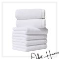 White Towel Best Quality 100% Cotton Bath Towel or Hand Towel - Bath Sheet Height Quality 100% Cotton Absorbent and Quick Dry Hand Towel, Face Towel -- ORBIT HOME. 
