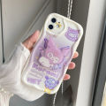 Cute Kuromi Melody Bracket Bracelet Phone Case For Infinix Hot 30i 40i 20 30 12 9 Play 20i Note 30 Smart 8 7 6 Plus 6 HD Tecno Spark GO 2024 20 20C Soft Back Cover Shockproof Full Protection Cartoon Silicone TPU. 