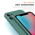 Luxury Original Liquid Silicone Case for iPhone 11 Pro Max Cases Square Phone Cover Protective Soft Bumper. 