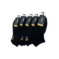 Pair Of 5pcs Fila Cotton Short Socks for Men Stylish Design Footwear High Quality Cotton Material Short Socks For All Occasions. 