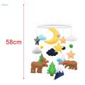Crib Hanging Toys Sensory Toy Photography Props Baby Crib Mobile for Nursery. 