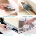 PACK OF 2 Window Groove Cleaning Brush Window Cleaning Brush with Car Vent Cleaning Brush Corner Cleaning Tools for Sliding Door/Tile Lines/Shutter/Car Vents/Air Conditioner/Keyboard - Window Cleaner Brush with Scouring Pad. 