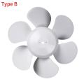 Round Shaft Fan Blade Kitchen Bathroom Vent Blade White Plastic Electric Fan Impeller General Fanner Blade Home Vent Accessories. 