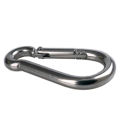 MeterMall 4pcs Stainless Steel Carabiner Stainless Steel Eye Plate With Eyelet For Awning/Wall Mounting Ceiling Attachment Wall Hooks. 