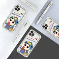 AMORVOR for Vivo Y17 Y15 Y12 Back Cover Cartoon Shin-chan Action Kamen Side design Soft Case Liquid Silicone Phone Cases. 