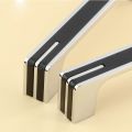 5.6 inch Modern Kitchen Cabinet Handles, Silver Black Kitchen Hardware Drawer Pulls Perfect for Modern Kitchen Designs,  Interior Door Handles for Cabinets, Cupboard, Pack Of2,  4, 10 And 20.. 