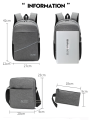 Joy Start 3 in 1 Multipurpose Laptop Backpack Lightweight Outdoor 3 Piece Set Travel Bag Large Capacity with USB Charging Port. 