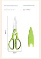 Kitchen Scissor With Cover Tailor Paper Cuttings orange handle office scissors household stainless steel multi-function scissor Use with Nut Cracker. 