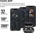 TOZO NC9 Hybrid Active Noise Cancelling Wireless Earbuds, in Ear Headphones IPX6 Waterproof Bluetooth 5.3 Stereo Earphones, Immersive Sound Premium Deep Bass Headset Matte Black. 