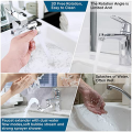 Silver Faucet Extender Brass Faucet Extender 1080 Swivel Robotic Arm Faucet Aerator, 2 Types of Water Discharge Model, Robot Arm for Cleaning. 