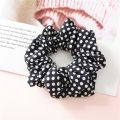 【Heartbeat Girl Store】1Pcs Dot Design Hair Scrunchies Holder Hair Ties Gum Hair Bands Fabric Hair Scrunchie Ponytail Holder. 