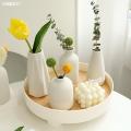 ins style ceramic small vase mini poppy artificial flower living room bedroom retro flowers dried flower decorative ornaments. 