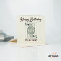 Concave Craft  Happy  Card for your Loved Ones Happy Birthday King | Greeting cards for gift | Greetings Cards | Greeting Cards paper | Greeting Cards for love | Birthday Card For Boys | Birthday Card For Girls | Birthday Wishing Card. 