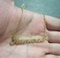 KANWAL NAME NECKLACE PENDANT LOCKET ; STAINLESS STEEL. 