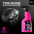 FLAMINGO TIRE SHINE, TIRE POLISH, TIRE WAX, TIRE HIGH GLOSS - 500ML. 