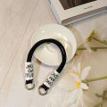 Mobile phone lanyard length and short accessories shrink mobile phone elastic lanyard buckle diagonal across halter neck strap rope mobile phone rope. 