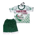 14 August Dress For Baby Boy Independence Day Dress Green And White Dress For Baby Boy. 