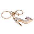 High Heeled Shoes Keychain Rhinestone Crystal Shoe Pendant Car Key Chain Bag Keyring Boutique Gift Decorative Alloy Women Trendy. 