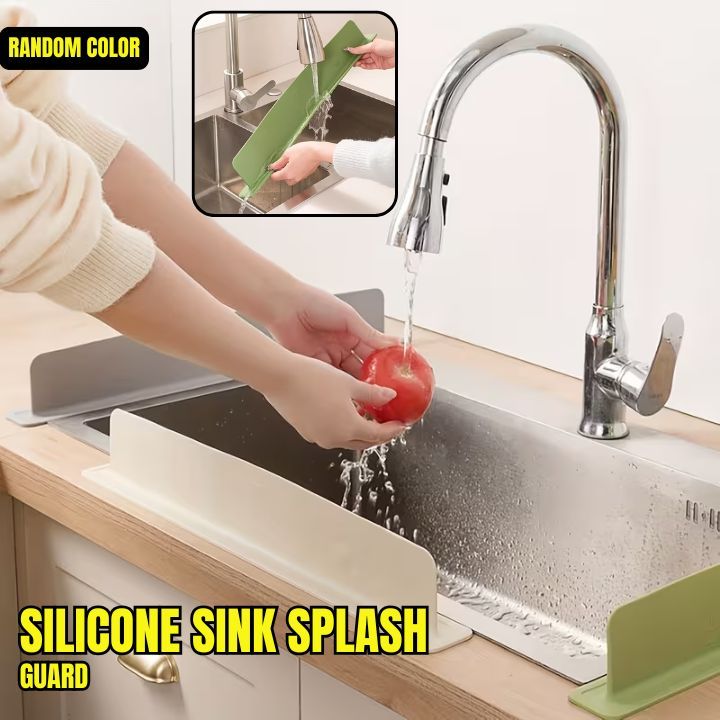 1pc Silicone Sink Splash Guard - Kitchen Sink Splash Guard, Vegetable ...