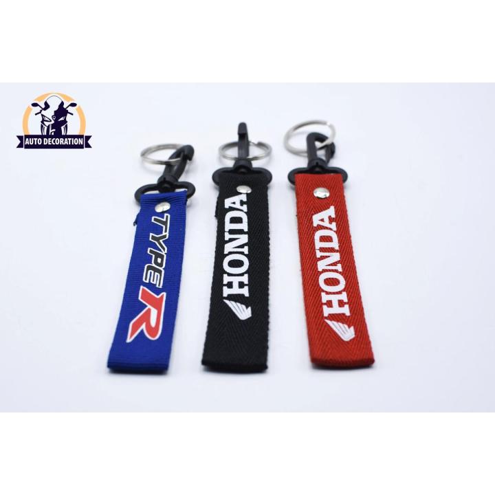Honda Type R Ribbon Keychain for Car Bike Multipurpose