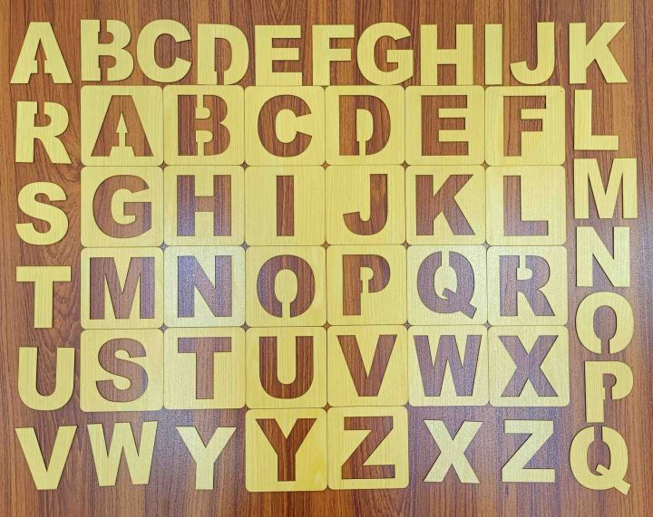 Alphabet Letter Spelling  Wooden Letter Board Alphabet Tracing Tool Learning to Write ABC Educational Toy Montessori Gift for Preschool 3 4 5 Years Old Kids present