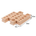 Cylinder Blocks, small and wooden, Montessori Sensorial material. 