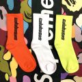 【Top mobile】Tide brand long CALABASAS English grandfather orange socks men and in the tube street fluorescent tide socks. 