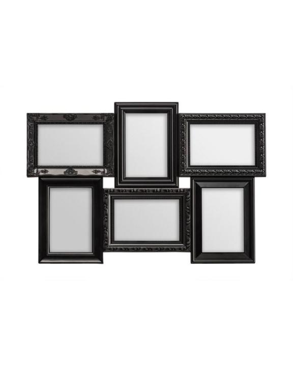 Premier%20Home%20%20-%20Multi%20Photo%20Frame,%206%20Photo/Black%20Plastic%20Frame,%204%20X%206"%20-%20Image%202
