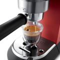 DeLonghi America, Inc EC685R Dedica Deluxe 15-Bar Pump Espresso Machine, Red With Free Imported Coffe Set. 