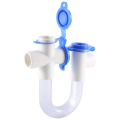 Standard Condensate Trap PVC U Trap Standard Condensate Trap Set 3/4 Inch for HVAC Systems, Air Conditioner, Effectively Drains Condensate. 