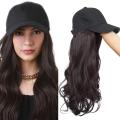 Cap with hair extension hair integrate cap hat for women girl daily hair style wig. 