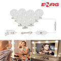 Energy - ENRG LED Vanity Light Bulbs Stick on Mirror Makeup Dimmable Brightness for Table (10 Bulbs). 