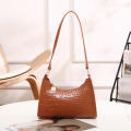 Fashion Solid Women's Shoulder Bag Artificial Leather Square Underarm Bags Ladies Handbags For Daily Used. 
