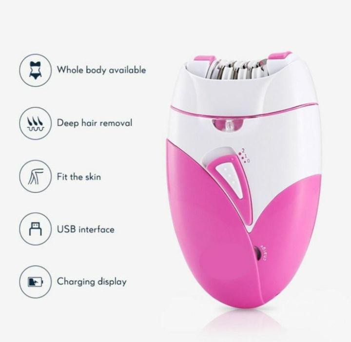 Rechargeable Body Hair Removal Machine - Women’s Epilator Shaver - Professional Electric Female Shaving Machine - Lady Hair Remover Tool - Women Hair Removal - Women’s Facial Hair Remover - Depilatory Use for Full Body - 189A
