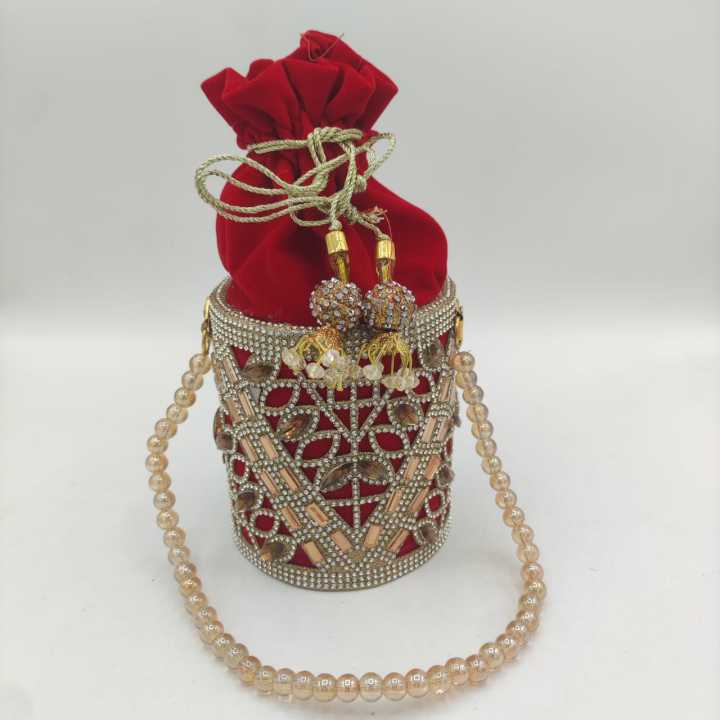 carmine%20Red%20Golden%20Silver%20Bridal%20Potli%20Bags%20Fancy%20bridal%20purse%20for%20girls%20bridal%20clutches%20for%20wedding%20bridal%20clutches%20bridal%20purse%20clutch%20bridal%20purse%20potli%20clutch%20for%20women%20bags%20for%20girls%20-%20Image%203