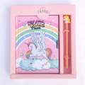 Unicorn Cute Diary For Girls Fluffy Fur With Gel Pen Notebook With Lined Paper Autograph Diary Writing Pad School Items For Girls School Stationery Set For Kids. 
