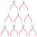 Cute Pink Handle Anti-slip Splicing and Fixing Pliers for DIY Jewelery Making Needlework. 