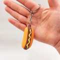Fast Food Keychain Burger Pizza French Fries Hotdog Keychains - Bag Charm keyring - Silicon keychain - keychain for boys - keychain for kids - keychain for girls - keychain for bag - stationary - keychain for car -. 