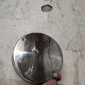 1 Piece Hindu Thaali Large Round Plate Heavy Stainless Steel 10.7 inches. 