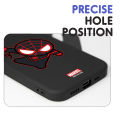 Hontinga for iPhone 6 Plus / 6S Plus Back Cover Cartoon Spiderman Design Soft Phone Case Square Edge Liquid Silicone Cases. 