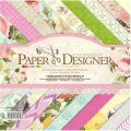 Design #DSM007, 8x8inch 40sheets printed patterns scrapbook paper origami paper DIY gift Card Making Handmade Home deco Pattern paper Flower Paper Pack. 