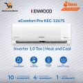 KENWOOD 1 Ton AC  e-Comfort Pro Inverter Model KEC-1267S-Ampere Lock Feature (T3 Compressor) 75% Energy Efficient With 10 Years Compressor and 4 Years PCB Card Warranty. 