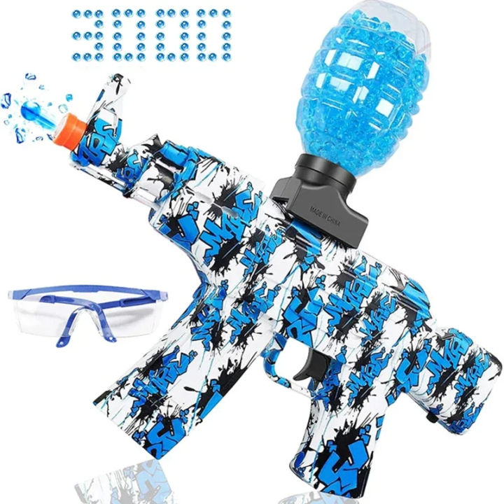 AK-47 Water Bomb Shoots Gun Gel Ball Blaster Electric Splatter Ball Blaster For Outdoor Team Shooting Games For Boy Kid Toy Gift